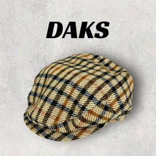 ダックス(DAKS)の【良品】DAKS ダックス　ネクタイ　チェック柄　ハット　帽子(ハット)