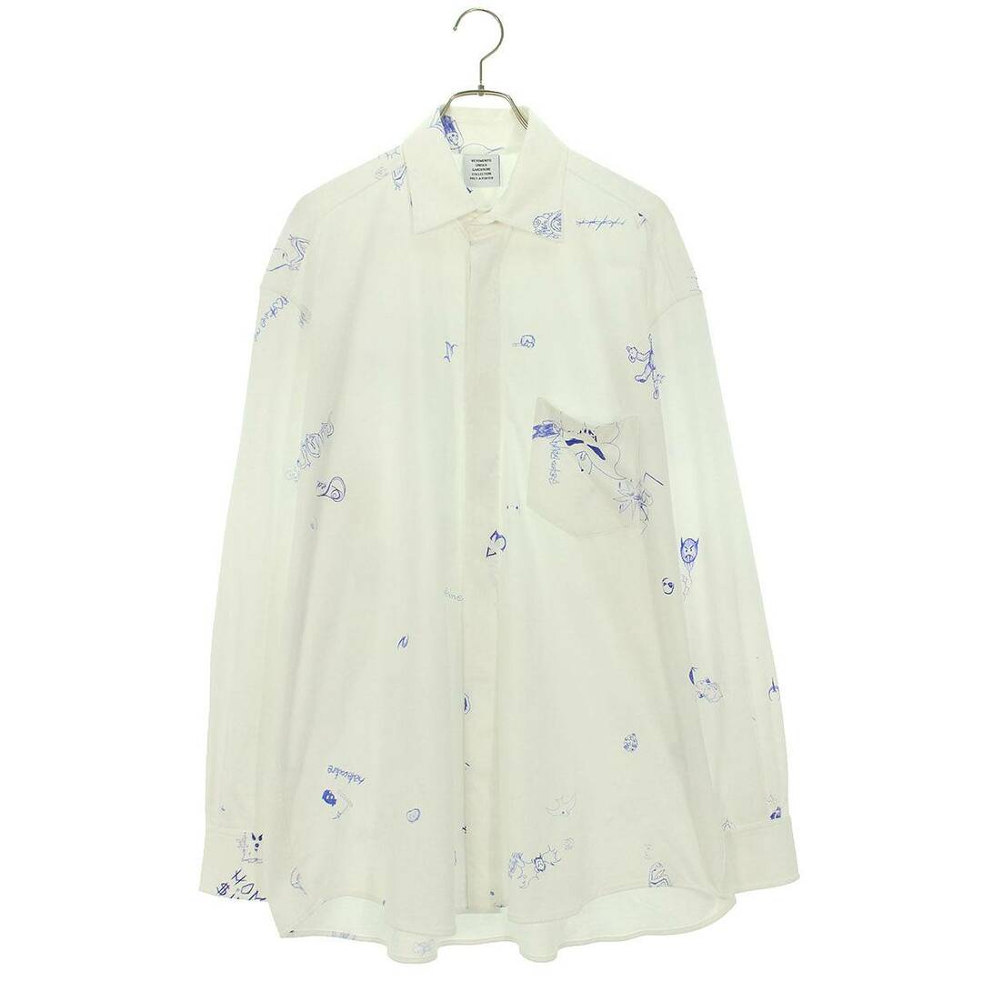 シャツヴェトモン  23AW  Scribbled Jersey Shirt UE54JS240W スクリブルジャージー長袖シャツ メンズ S