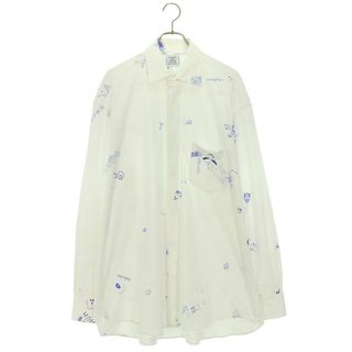 ヴェトモン(VETEMENTS)のヴェトモン  23AW  Scribbled Jersey Shirt UE54JS240W スクリブルジャージー長袖シャツ メンズ S(シャツ)