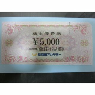 早稲田アカデミー　株主優待券(その他)