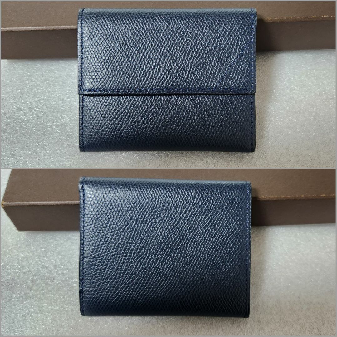 3箇所カミーユフォルネ 2点セット 長財布 小銭入れ ヴォーグレネ 紺 3箇所カミーユフォルネ 2点セット 長財布 小銭入れ ヴォーグレネ 紺