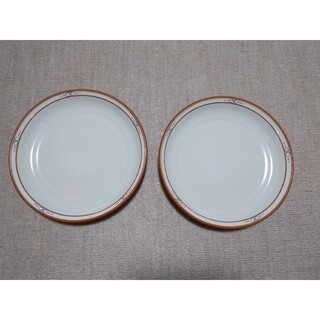 ノリタケ(Noritake)のオールドノリタケ ストーンウェア ボルダーリッジ貴重なベージュ２枚組(食器)