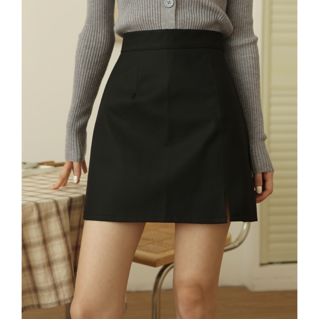 MAISON DE THERESE ハイウエスト PUミニスカート レディースのスカート(ミニスカート)の商品写真