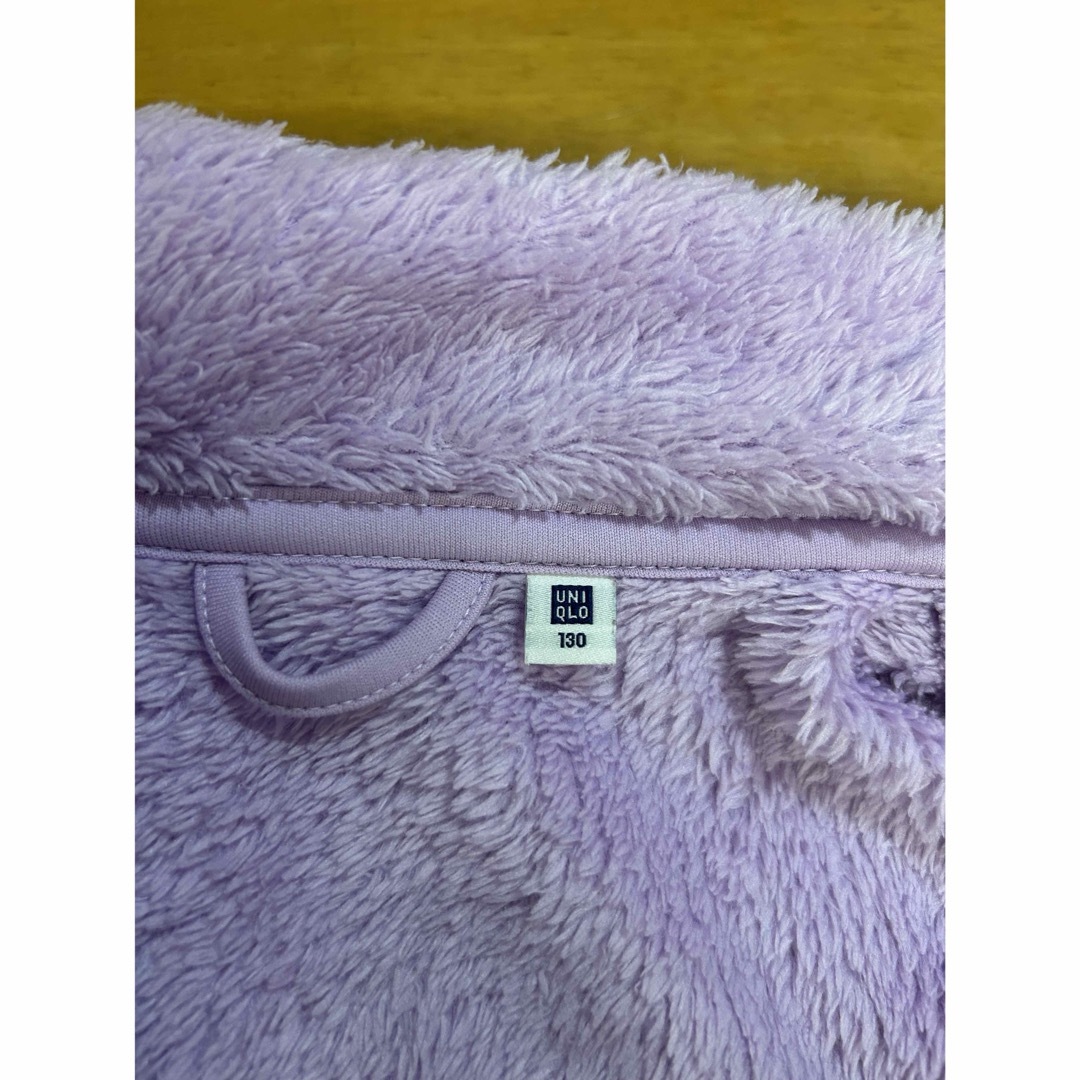 UNIQLO(ユニクロ)のUNIQLO ボアジャンバー キッズ/ベビー/マタニティのキッズ服女の子用(90cm~)(ジャケット/上着)の商品写真
