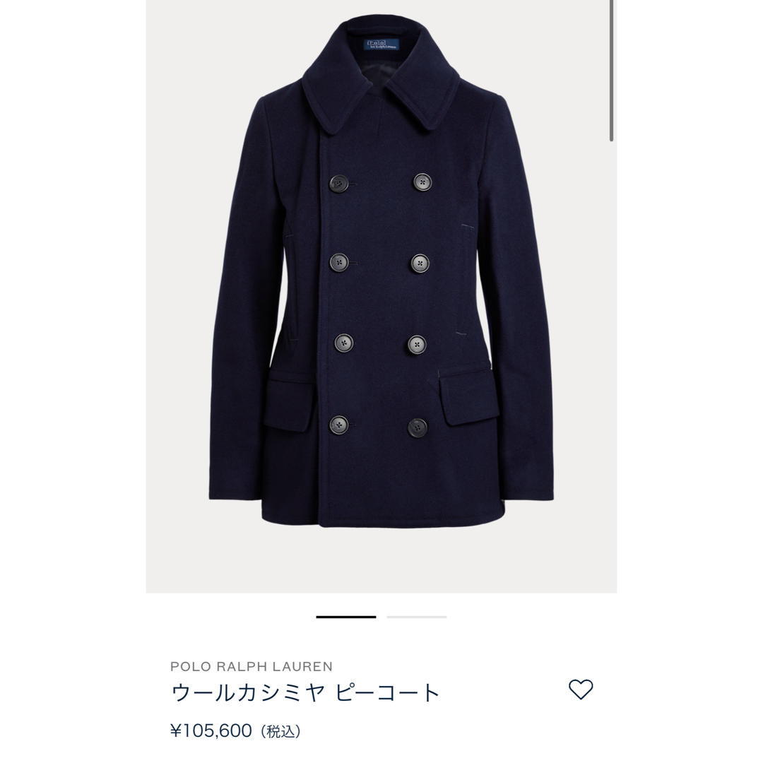 POLO RALPH LAUREN - Polo Ralph Lauren ウールカシミヤ ピーコートの