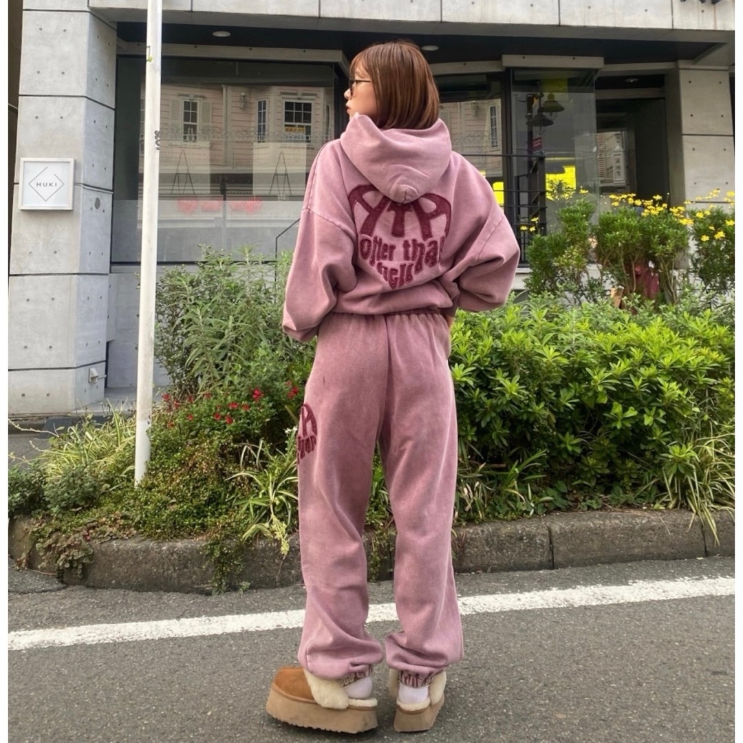 HTH Heart logo pants HOODIE セットアップ グレー - トップス