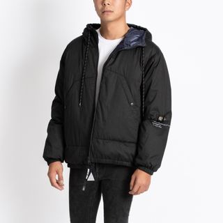 モンクレール(MONCLER)のモンクレール ジーニアス 7 MONCLER GENIUS HIROSHI FUJIWARA 藤原ヒロシ ブラック メンズ 1A00013 595CR 999 DOMBAY GIUBBOTTO サイズ1(ダウンジャケット)