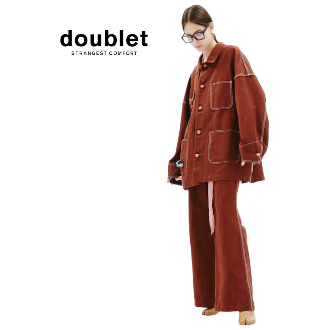 doublet(ダブレット)の希少★doublet ダブレットWOOD YARN BLOUSON カバーオール メンズのジャケット/アウター(ブルゾン)の商品写真