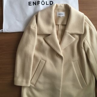 エンフォルド(ENFOLD)のENFOLD エンフォルド  コート　アイボリー　サイズ36(ロングコート)