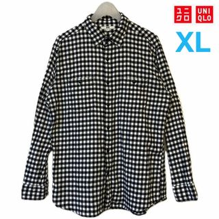 ユニクロ(UNIQLO)の【着4状態〇‼️】UNIQLO　フランネルチェックシャツ　"XLサイズ"(シャツ)