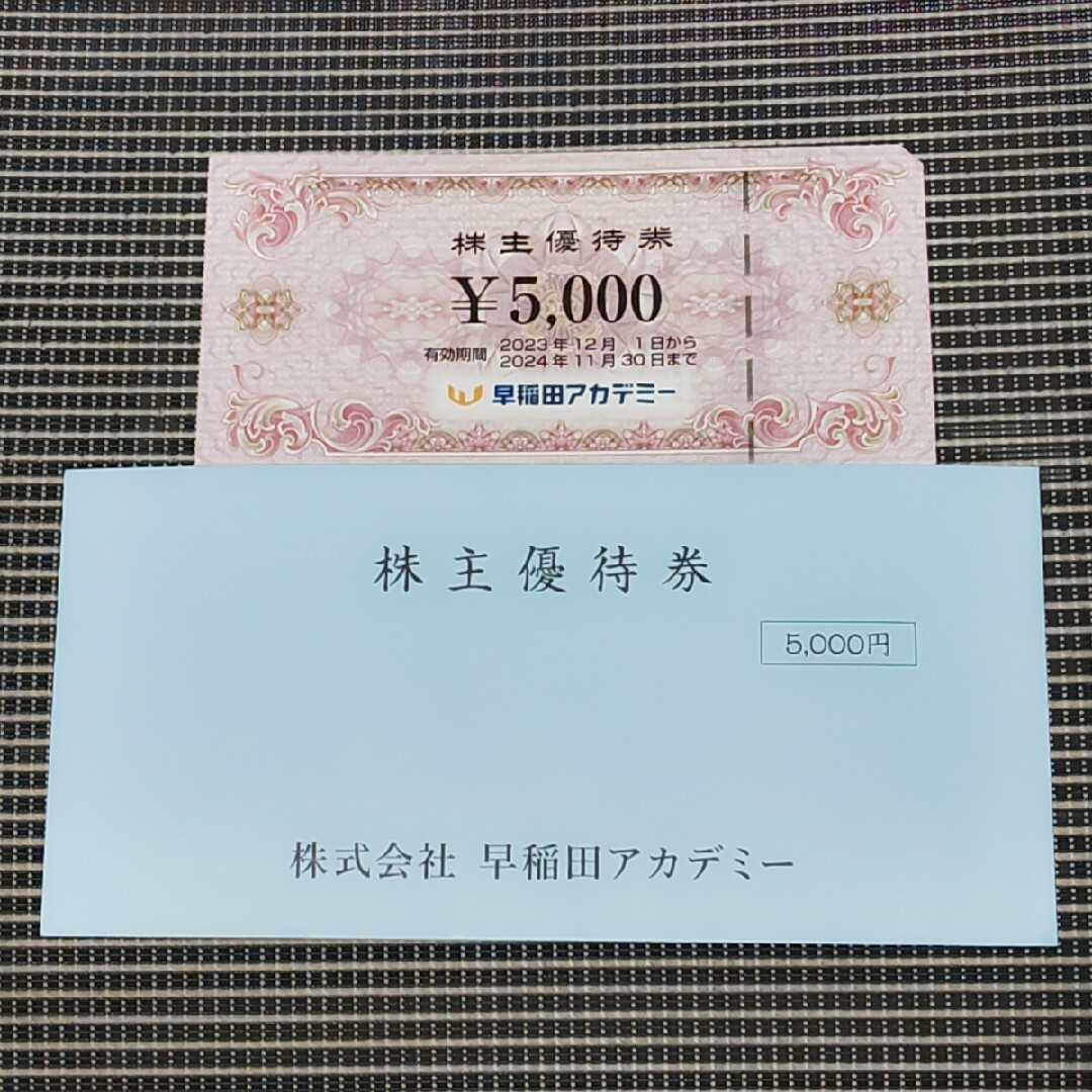 早稲田アカデミー 株主優待券 チケットの優待券/割引券(その他)の商品写真