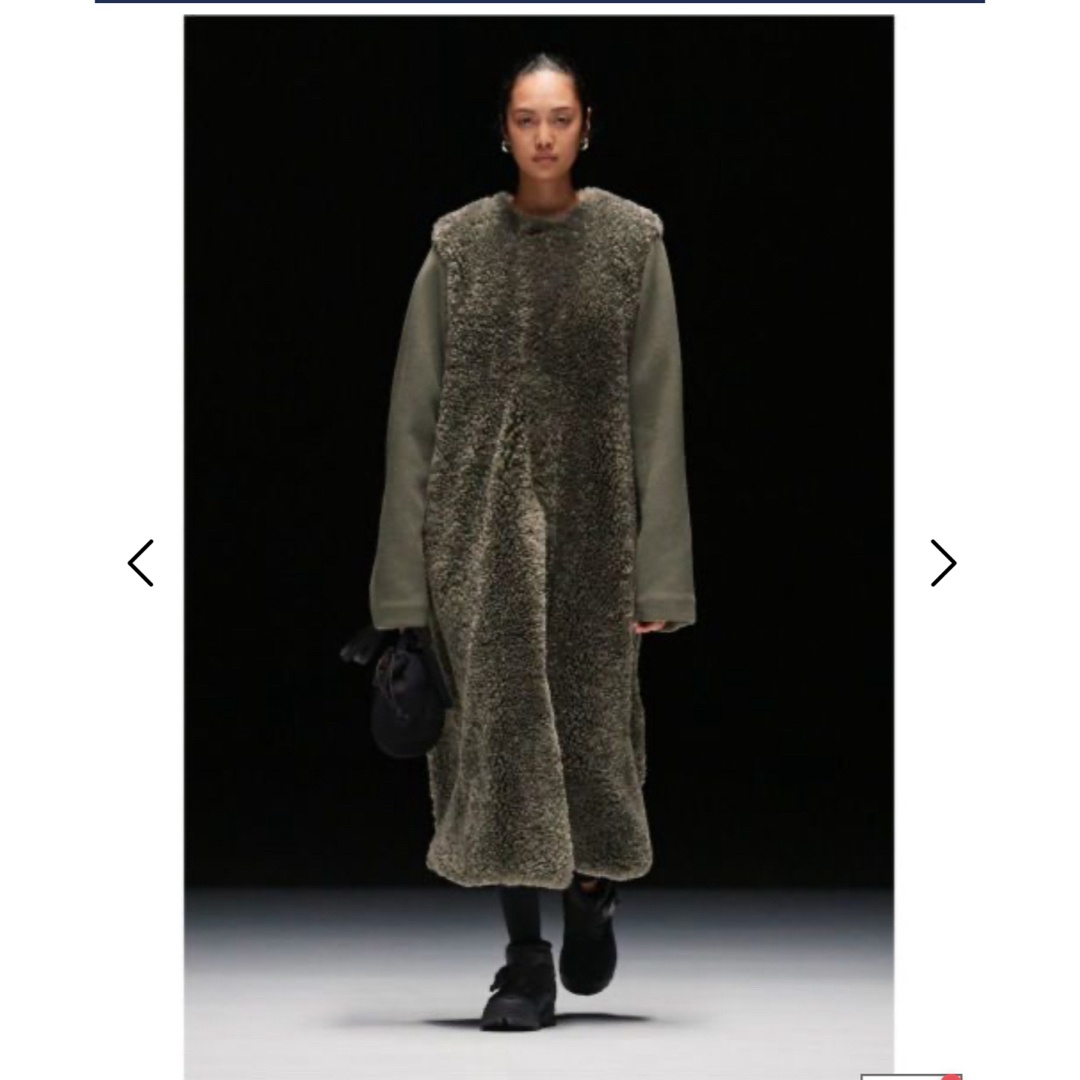 HYKE(ハイク)】 FAUX SHEARLING COAT olive 1 HYKE(ハイク)】 FAUX SHEARLING COAT olive 1
