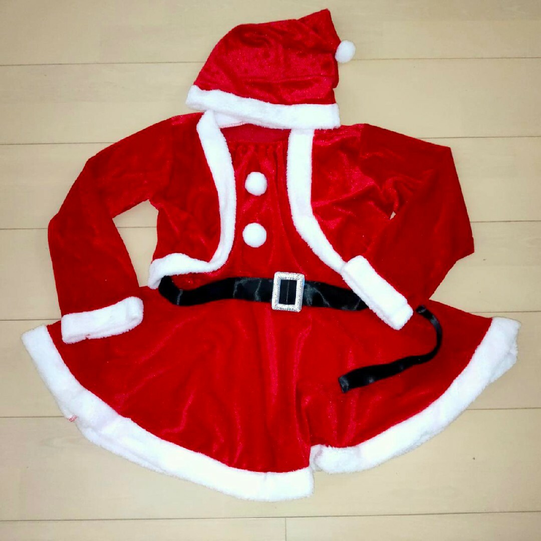 クリスマス サンタ コスプレ M ワンピース セット　レディース　パーティー エンタメ/ホビーのコスプレ(衣装)の商品写真