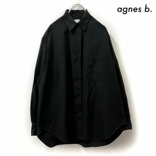 アニエスベー(agnes b.)のagnes b. アニエスベー★長袖シャツ オーバーサイズ ブラック 黒(シャツ)