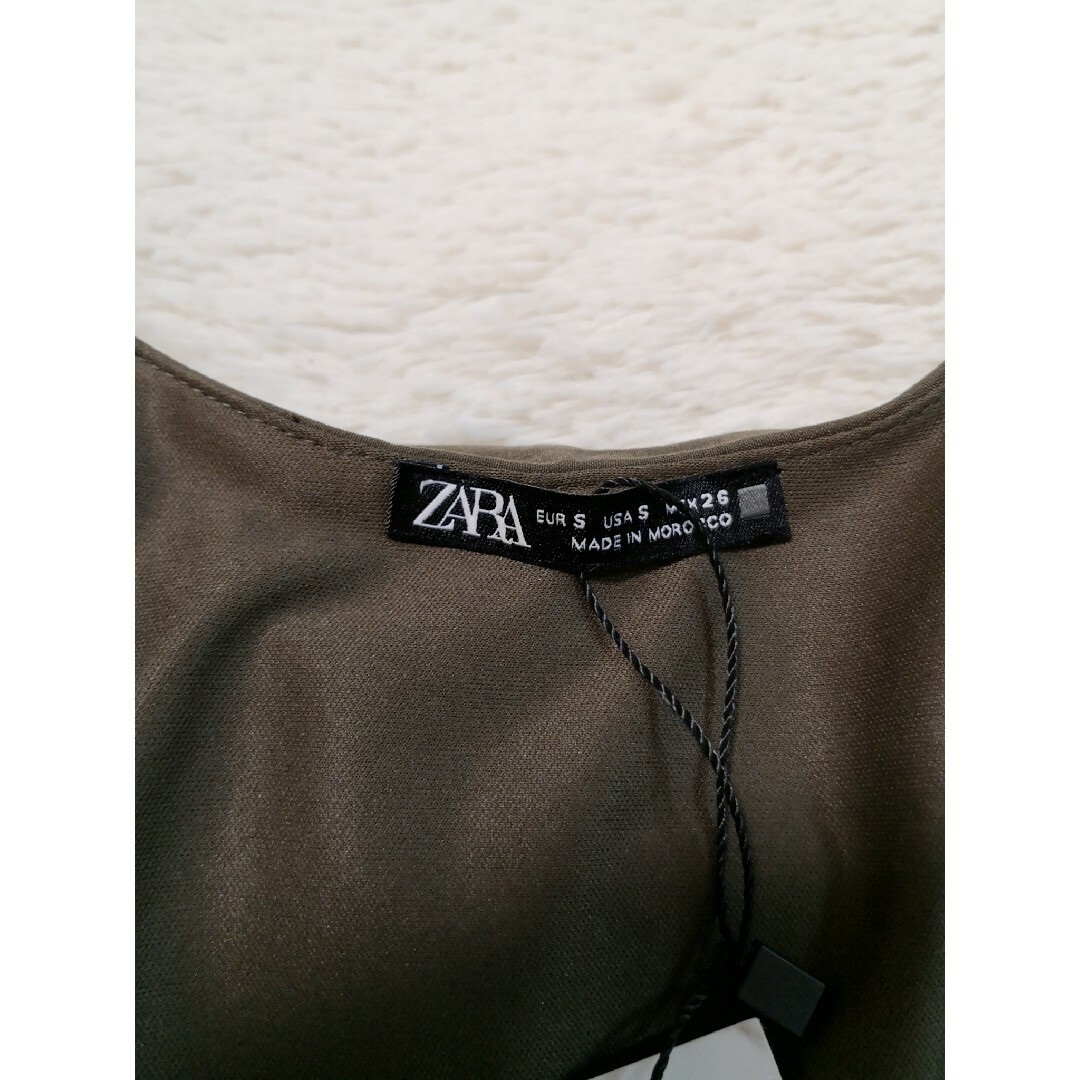 ZARA(ザラ)の【新品タグ付】ZARA ショート丈 ブラウス S バルーン レディースのトップス(シャツ/ブラウス(長袖/七分))の商品写真