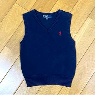 ポロラルフローレン(POLO RALPH LAUREN)の【100】ポロラルフローレン　ニットベスト　ネイビー　卒園式　入園式　入学式(ニット)