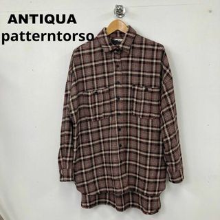 アンティカ(antiqua)のANTIQUA patterntorso チェック柄シャツジャケット(シャツ/ブラウス(長袖/七分))