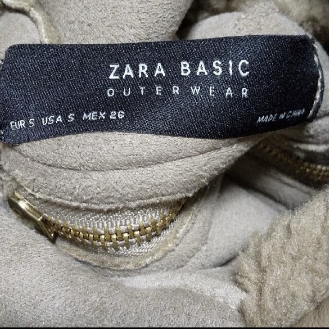 ZARA(ザラ)のZARA BASIC＊ムートン・ボア・リバーシブルコート レディースのジャケット/アウター(ムートンコート)の商品写真