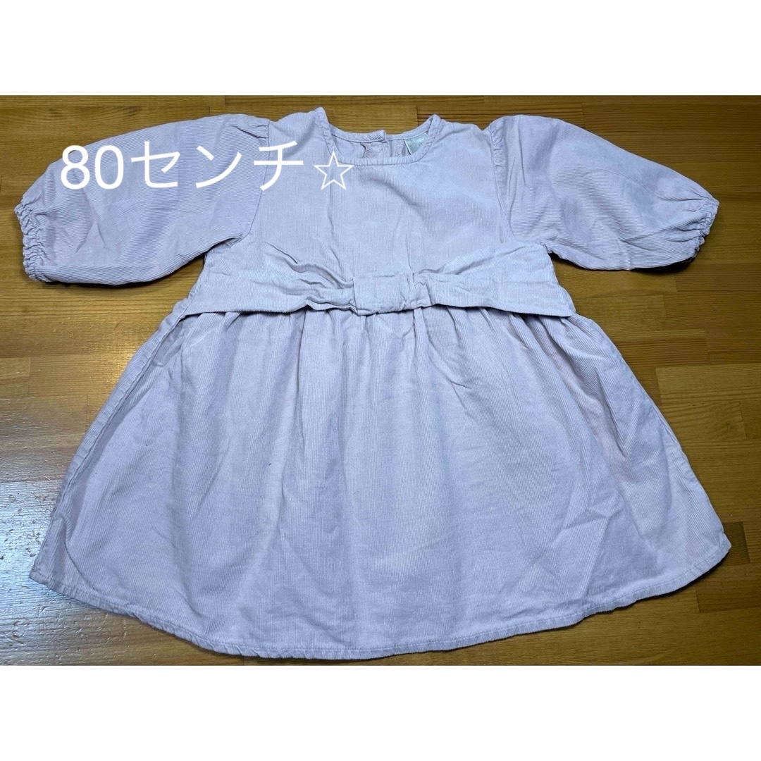 futafuta(フタフタ)のfutafuta チュニック　ワンピース　80センチ キッズ/ベビー/マタニティのベビー服(~85cm)(ワンピース)の商品写真