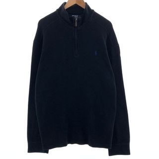 ラルフローレン(Ralph Lauren)の古着 ラルフローレン Ralph Lauren POLO by Ralph Lauren コットンニットハーフジップセーター メンズXXL /eaa380532(ニット/セーター)