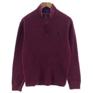 ラルフローレン(Ralph Lauren)の古着 ラルフローレン Ralph Lauren POLO RALPH LAUREN ハーフジップスウェットシャツ トレーナー メンズM /eaa380550(スウェット)