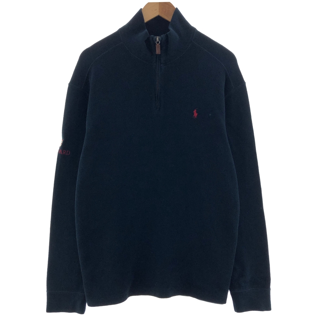 Ralph Lauren(ラルフローレン)の古着 ラルフローレン Ralph Lauren POLO by Ralph Lauren コットンニットハーフジップセーター メンズXL /eaa380513 メンズのトップス(ニット/セーター)の商品写真