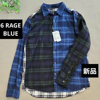 レイジブルー(RAGEBLUE)の新品　6 RAGE BLUE/レイジブルー　メンズ　ネルシャツ(シャツ)