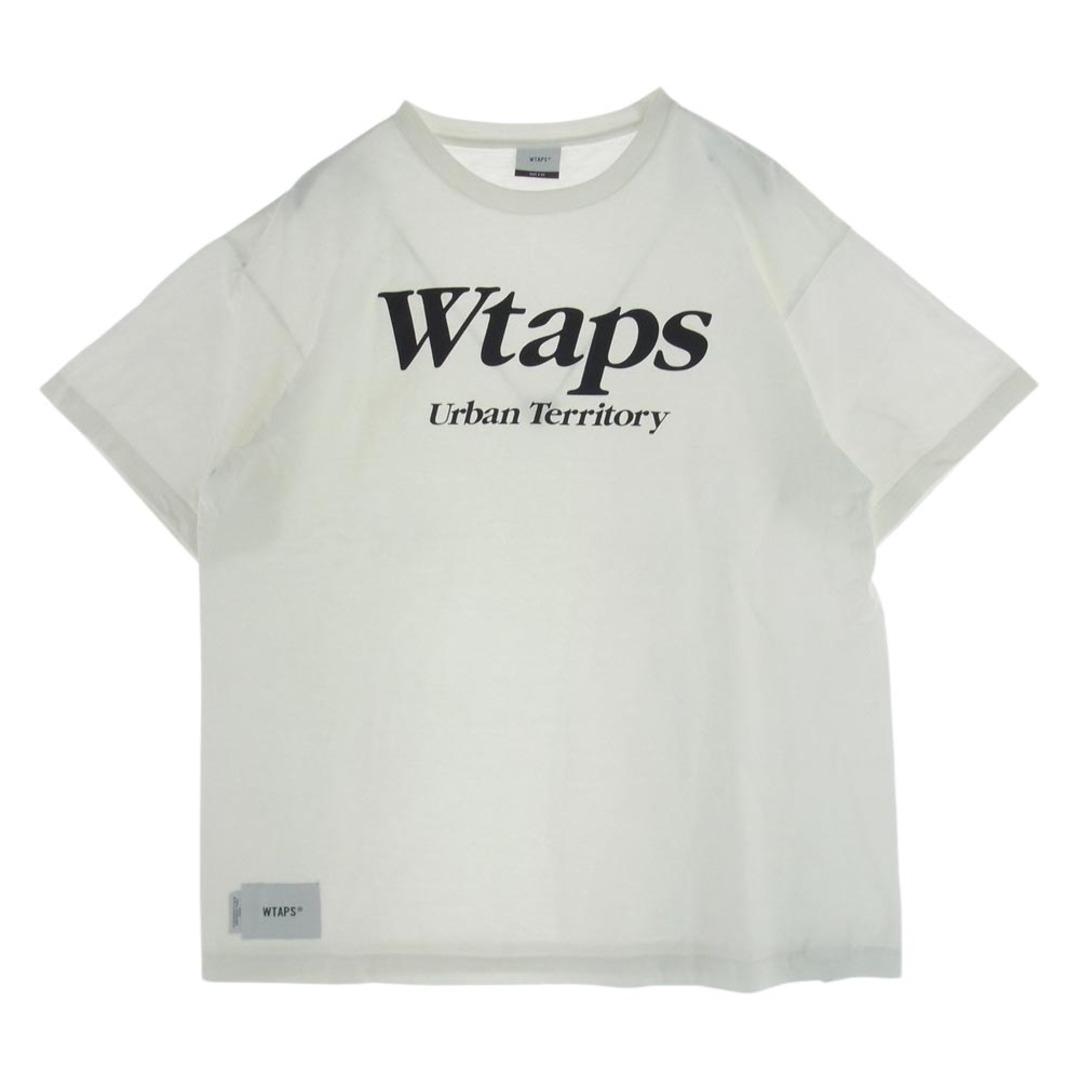 約67cm身幅WTAPS ダブルタップス Ｔシャツ 22SS 221ATDT-STM06S URBAN TERRITORY アーバンテリトリー ショートスリーブ Tシャツ ホワイト系 X02