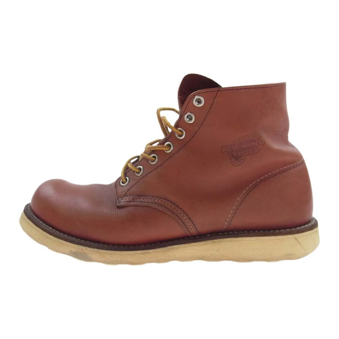 REDWING(レッドウィング)のRED WING レッドウィング ブーツ 8166 CLASSIC ROUND クラシック ラウンドトゥ ワーク ブーツ  オレンジブラウン系 8D【中古】 メンズの靴/シューズ(ブーツ)の商品写真