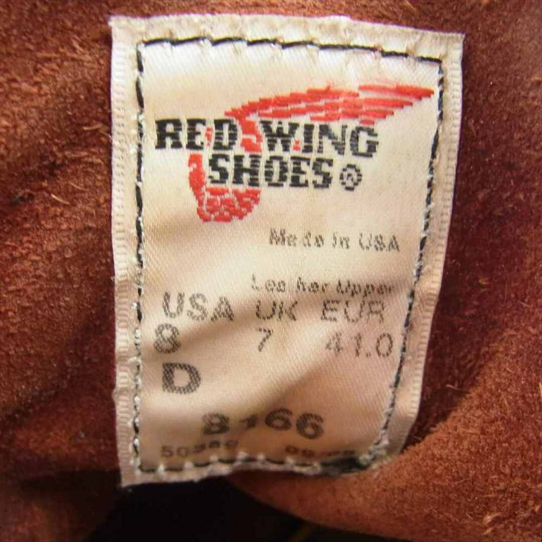 REDWING(レッドウィング)のRED WING レッドウィング ブーツ 8166 CLASSIC ROUND クラシック ラウンドトゥ ワーク ブーツ  オレンジブラウン系 8D【中古】 メンズの靴/シューズ(ブーツ)の商品写真