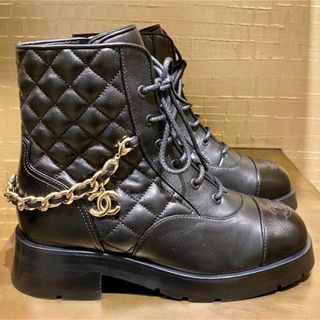 CHANEL もちろん正規品‼︎てっぱんカッコいいショートブーツ♡激安です♡レディース