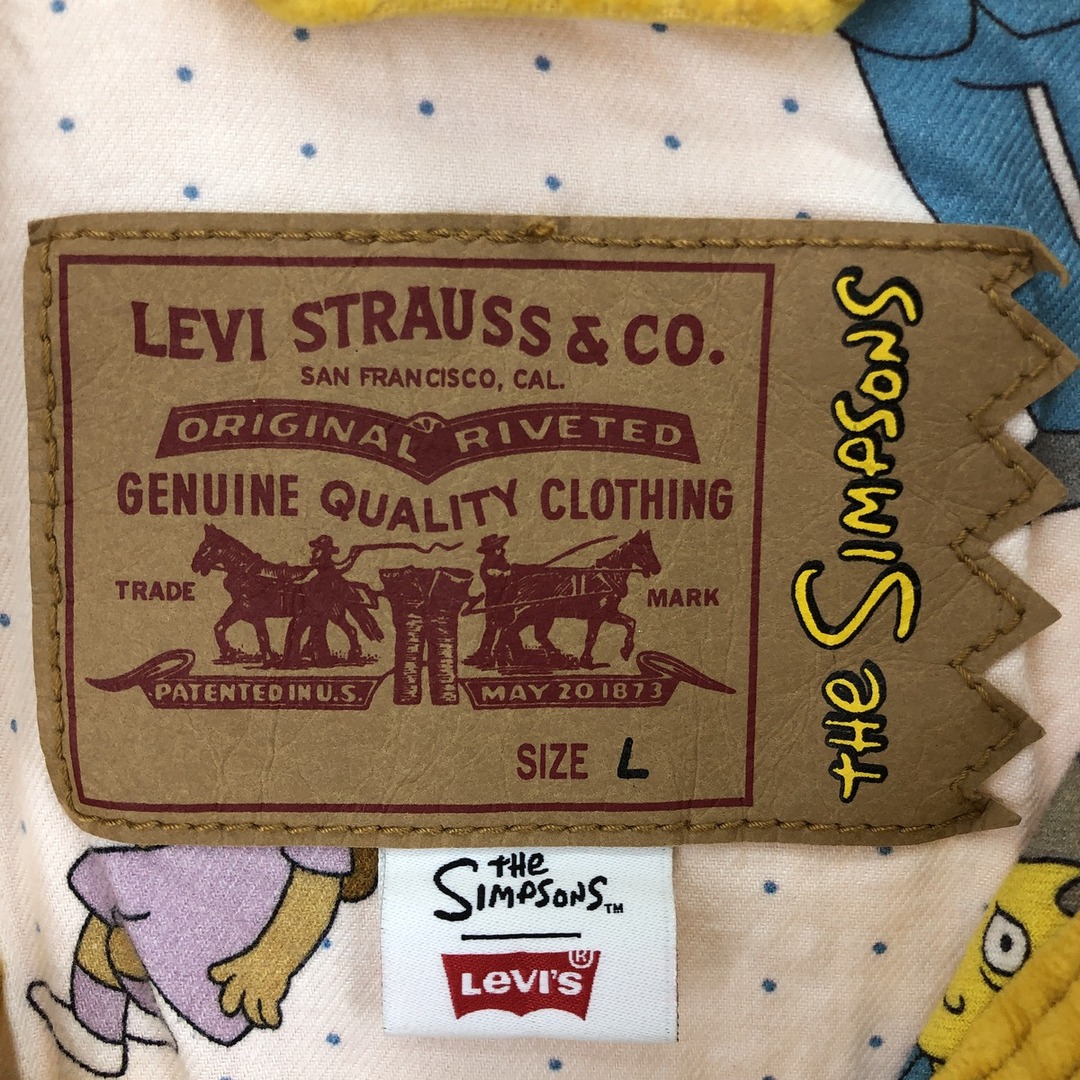 中国製年代リーバイス Levi's THE SIMPSONS シンプソンズ コーデュロイジャケット メンズL ヴィンテージ /eaa394390