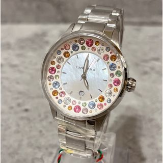 美品 稼働◆CAPRI WATCH カプリウォッチ ダイヤベゼル 腕時計 316極美品