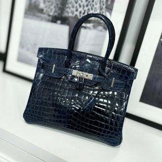 エルメス(Hermes)のエルメス バーキン30 ニロティカス ブルーサフィール(ハンドバッグ)