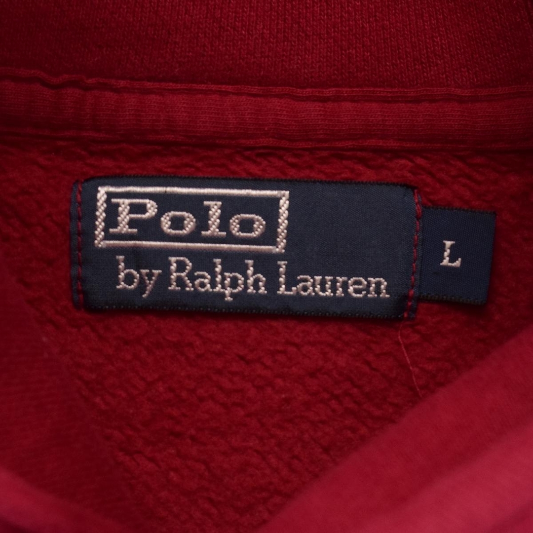 Ralph Lauren(ラルフローレン)の古着 ラルフローレン Ralph Lauren POLO by Ralph Lauren ハーフボタン ショールカラー スウェットシャツ トレーナー メンズL /eaa379142 メンズのトップス(スウェット)の商品写真