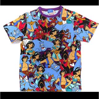 ディズニー(Disney)のアラジン 総柄Tシャツ(Tシャツ(半袖/袖なし))