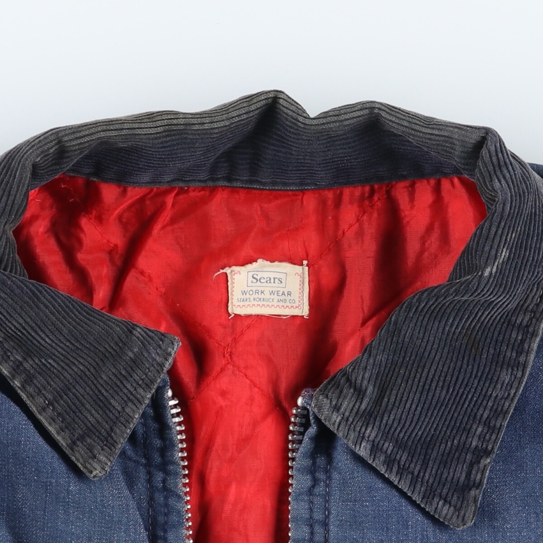 古着 60年代 シアーズ Sears WORK WEAR フルジップ デニム 古着 60年代 シアーズ Sears WORK WEAR フルジップ デニム