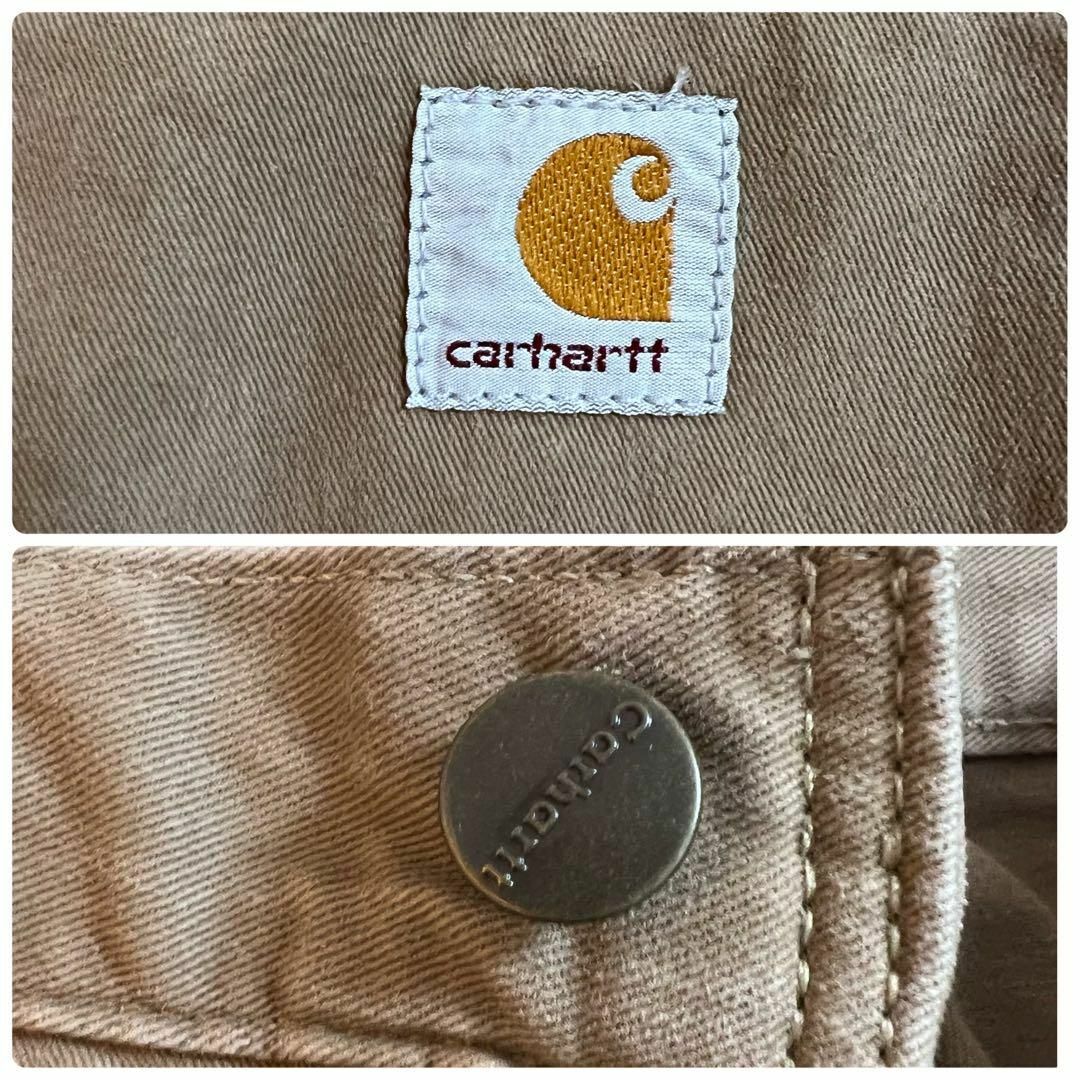 carhartt(カーハート)のカーハートペインターパンツ　ニカラグア製　36×32 ベージュ　ヴィンテージ メンズのパンツ(ペインターパンツ)の商品写真