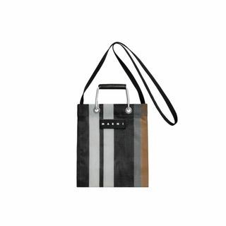 マルニ(Marni)のMARNI MARKET ストライプミニショルダーバッグ ソフトベージュ(ショルダーバッグ)