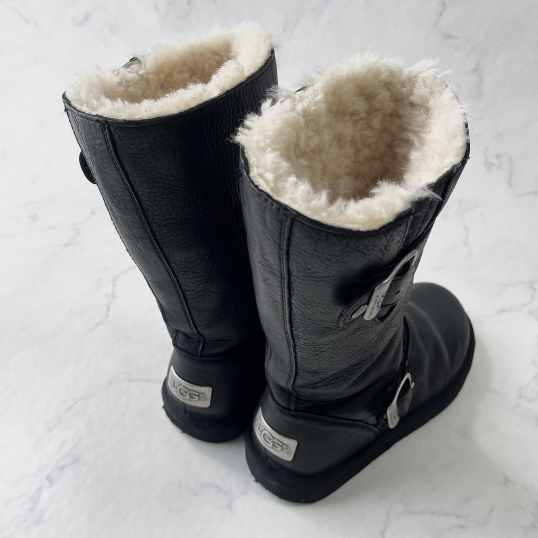 UGG australia ケンジントン ムートンブーツ レザー 23cmカラーブラック