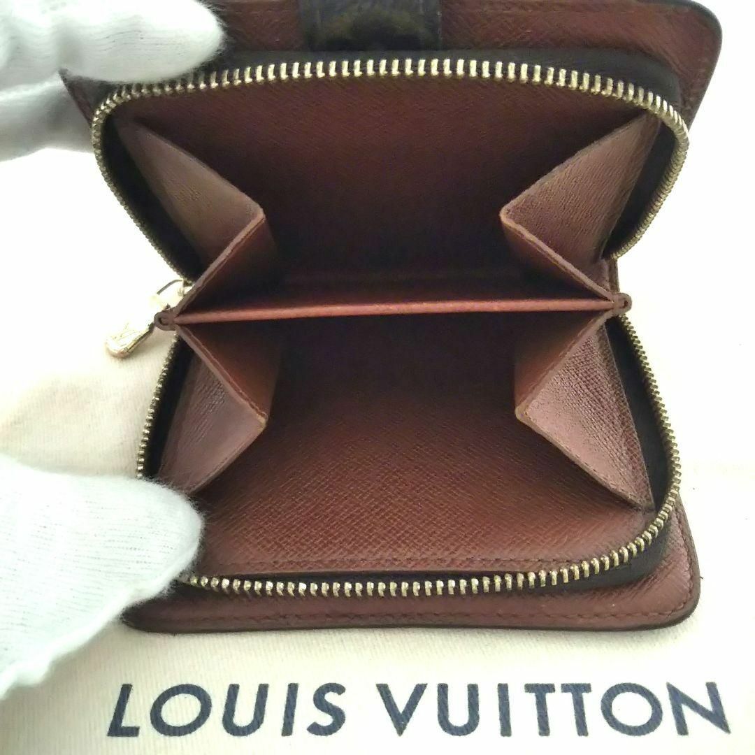 LOUIS VUITTON - 【美品】モノグラム コンパクトジップ 二つ折り 財布
