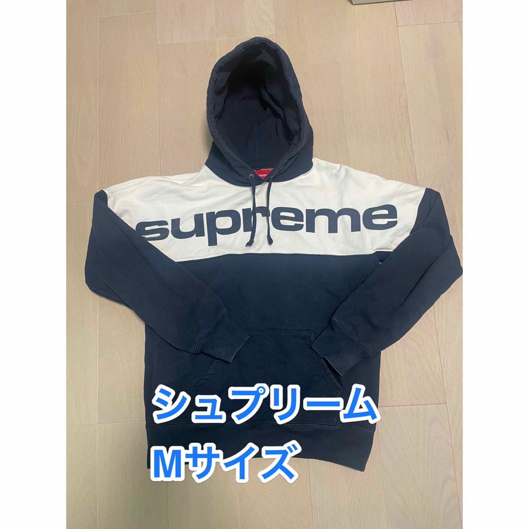 メンズシュプリーム  supreme パーカー ボックスロゴ グレー サーマル 裏起毛