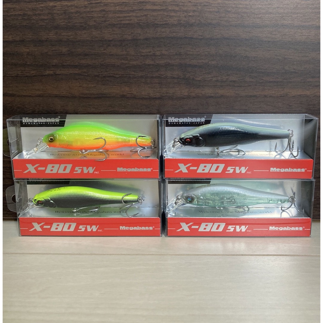 Megabass X-80sw(SP-C) ツネミカラー 復刻 4個 メガバススポーツ/アウトドア