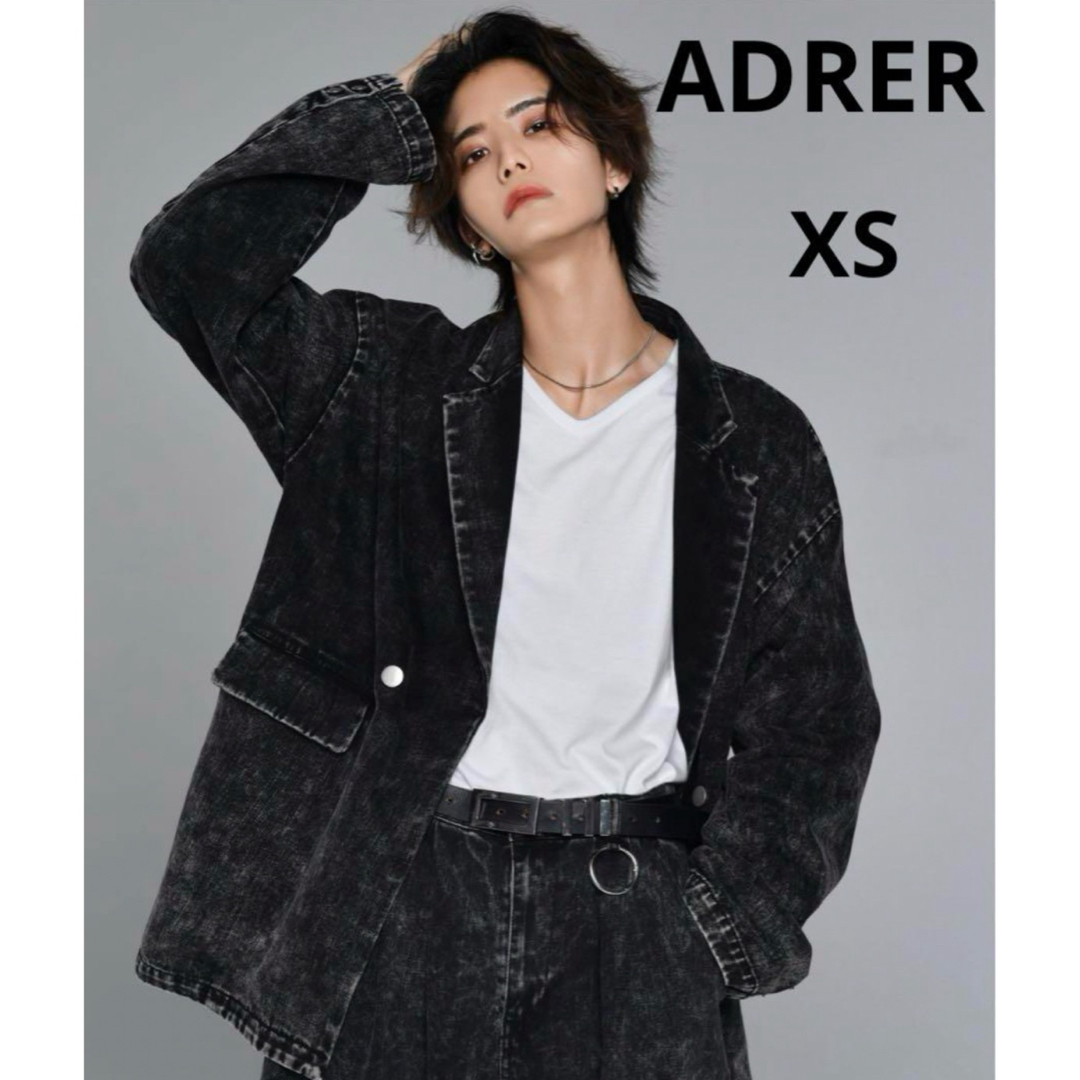 美品☆ADRER ヴィンテージメイクオーバーテーラードデニムジャケット　XSのサムネイル