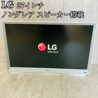 エルジーエレクトロニクス(LG Electronics)の美品 LG モニター 27MN60HM-WJ スピーカー搭載 ノングレア(ディスプレイ)