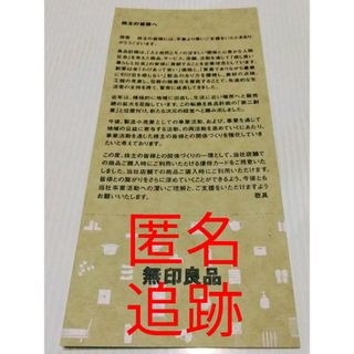 ムジルシリョウヒン(MUJI (無印良品))の★良品計画 株主優待　無印良品　シェアホルダーカード(ショッピング)