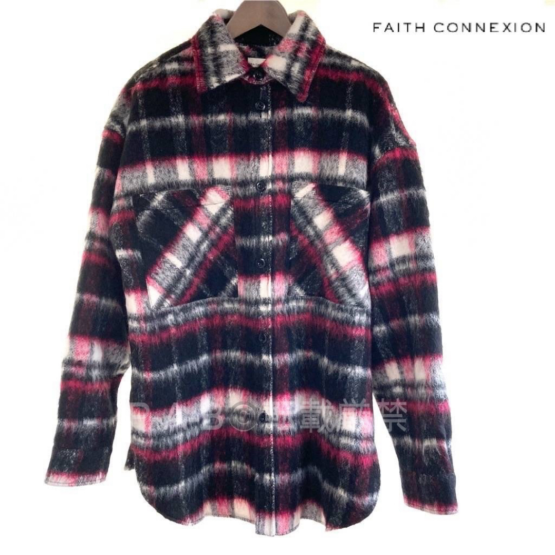 メンズ新品 タグ付き FAITH CONNEXION ブラッシュドツイード シャツ