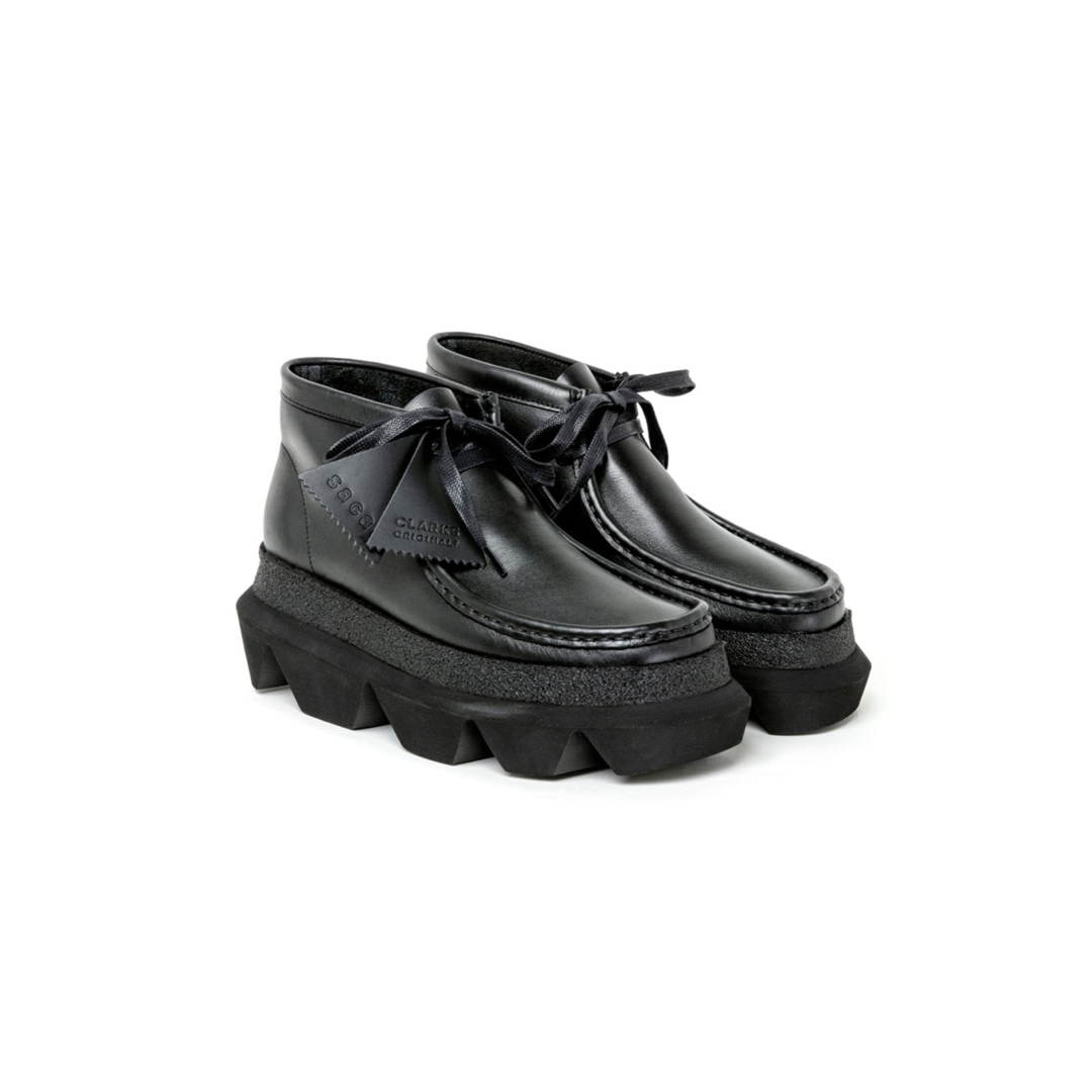 Blackサイズsacai Clarks Hybrid Wallabee Boots