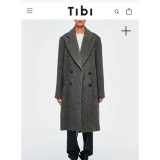 売り切りたいので値下げしました。Tibi チビ　コート　グレー　チェスターコート(チェスターコート)