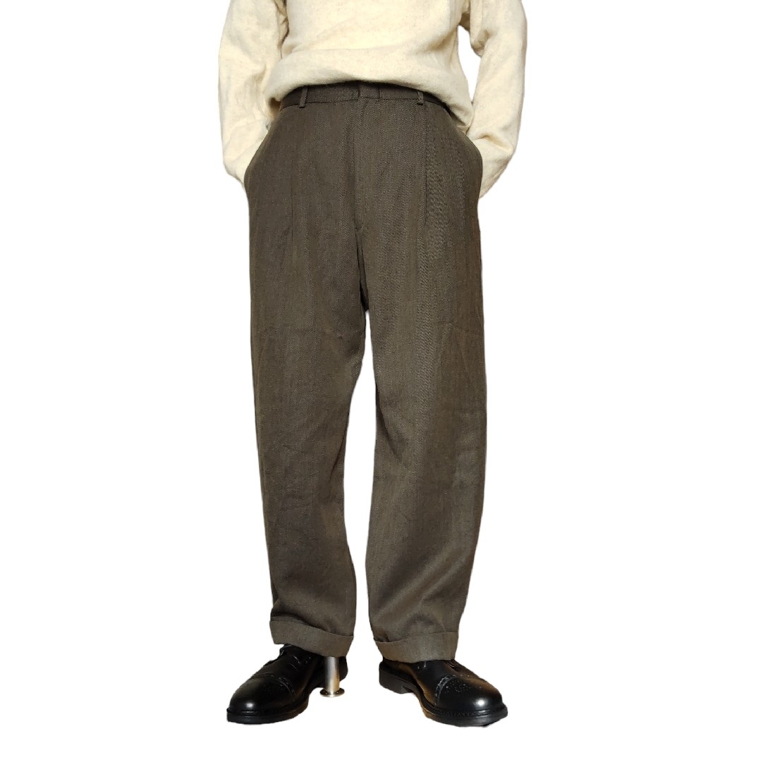 Brooks Brothers - 〜80s Brooks Brothers 2タックウールスラックス Brooks Brothers - 〜80s Brooks Brothers 2タックウールスラックス